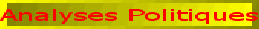 Analyses politique
